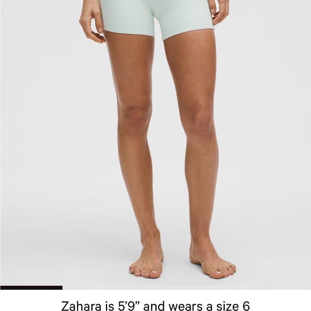 Lululemon Neon Green Align Shorts 4 inch High-Waisted